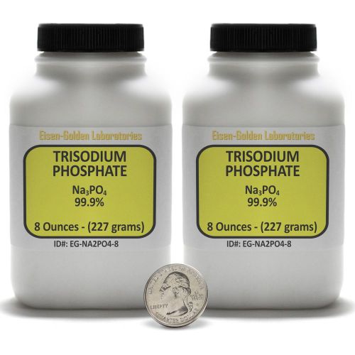 Trisodium Phosphate [Na3O4P] ACS Grade Crystals in 1 Lb Two Plastic Bottles USA
