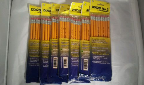 New Dixon Ticonderoga 14508 Beginner No. 2 Pencils W/Eraser, 8/pack, Yellow