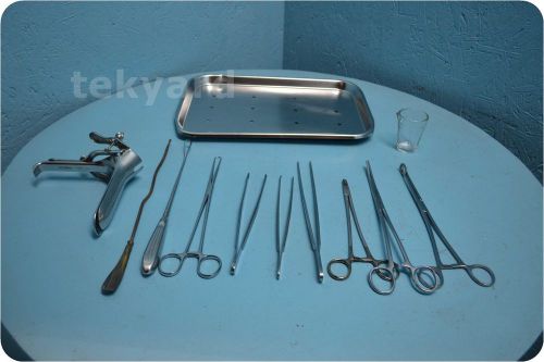 Vaginal examination tray w/ instruments ! (100740) for sale