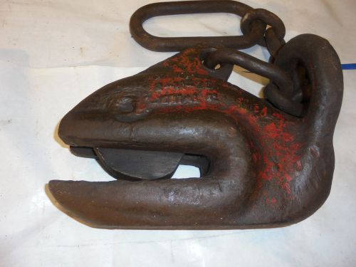 heavy iron knuckle clevis hitch downs mfg. industrial art deco railroad 383