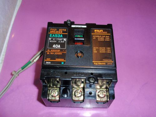 FUJI ELECTRIC AUTO CIRCUIT BREAKER EA53A 40 AMP USED TESTED