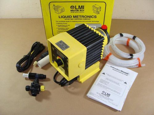 New lmi milton roy b911-392si chemical metering dosing pump 1.6 gph 150 psi 120v for sale