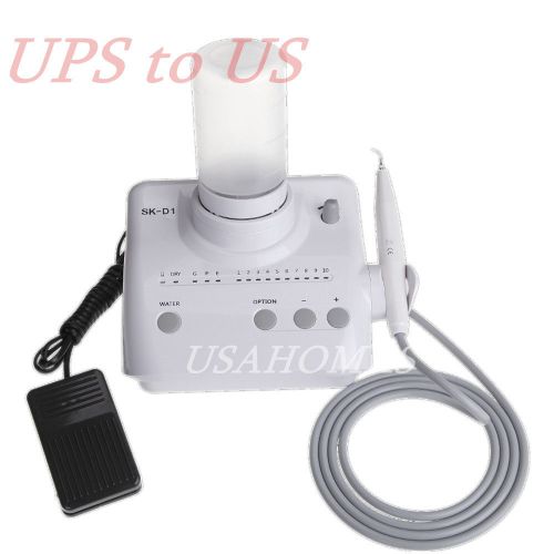 Portable Dental Ultrasonic scaler Piezo Unit w/ handpiece &amp; Tips Water System