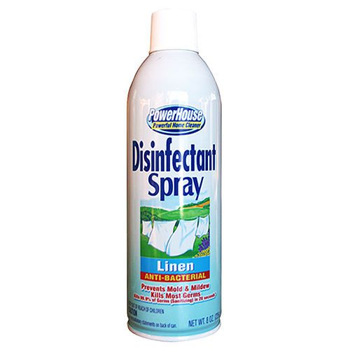 Power house 6 oz linen disinfectant 1 pk antibacterial spray new anti flu  odors for sale