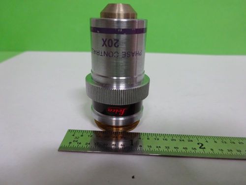 MICROSCOPE PART OBJECTIVE LEICA PHASE CONTRAST 20X OPTICS AS IS BIN#Y5-17