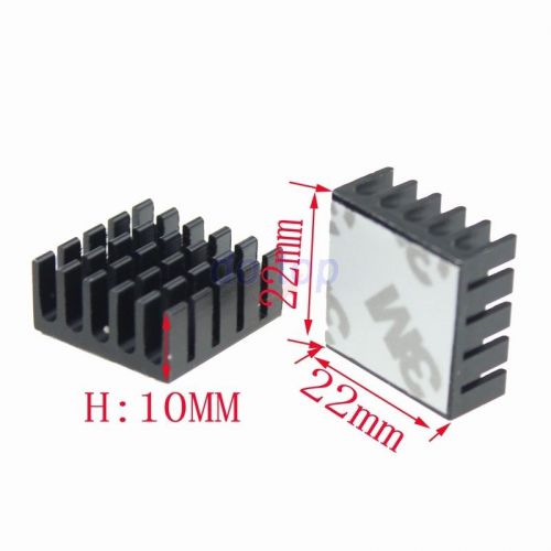 8pcs 22x22x10mm Aluminum Heatsink Extruded Heat Sink Radiator for IC Chip Cooler