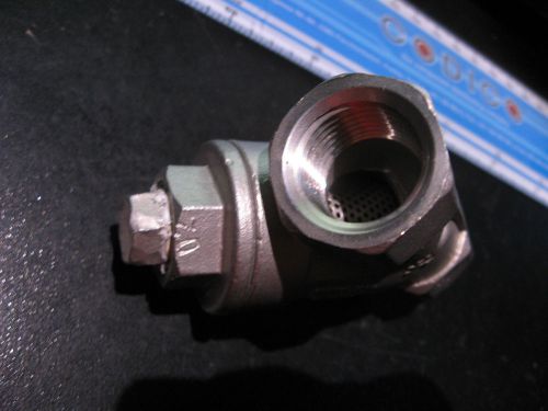 Spence ssi strainer (mesh filter) valve stainless steel 1/2&#034; npt used for sale