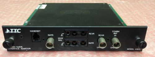 TTC 41800 2.048M Nx64k Interface Adaptor