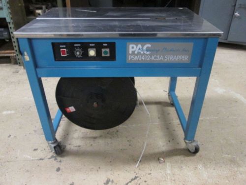 PAC STRAPPING PRODUCTS PSM1412-IC3A Strapping Machine,Table Top,Semiautomatc