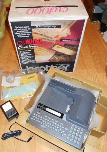 CW1000 Brother Check Writer - Electronic Checking System