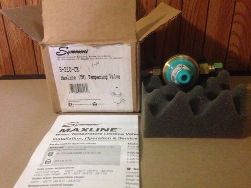 Symmons 5-210-CK Maxline Thermostatic Water Tempering Valve New