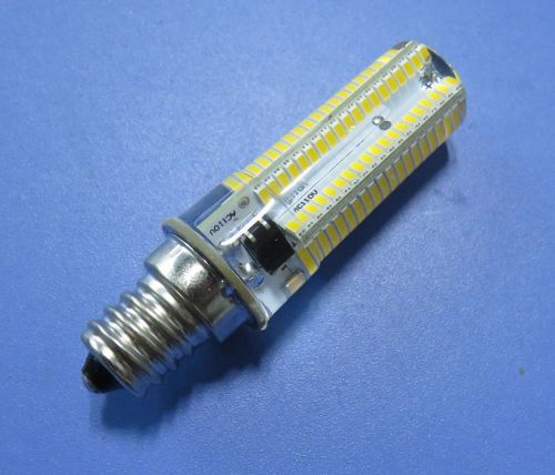 10x E12 White bulb 152LED 3014SMD 110~120V 4W Dimmable Light Silicone Crystal