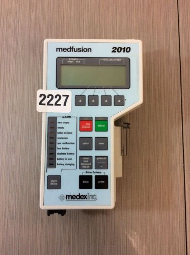 Medex Medfusion 2010 Ambulatory Syringe Infusion Pump Monitoring OR Lab 2227