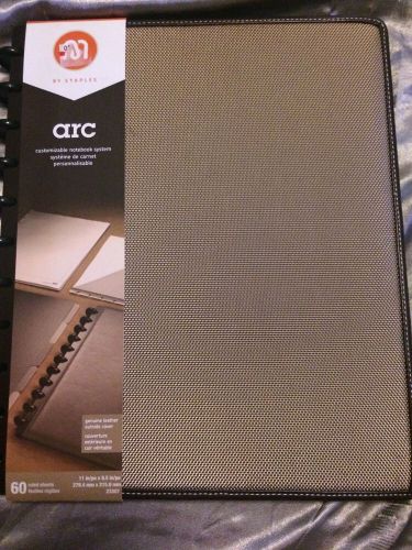 NEW Staples Arc Customizable Notebook 9.5&#034; x 11.5&#034; | Woven Canvas | Card Slots |
