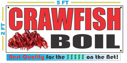 CRAWFISH BOIL BANNER Sign NEW Larger Size Best Quality for the $$$