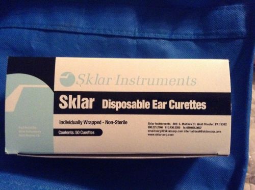 Sklar Disposable Ear Curettes  White 50/box individually wrapped New #96-1032