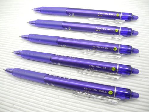 10 Pcs Pilot LFBK-23F Frixion Retractable 0.7mm Fine Roller Ball Pen, VIOLET
