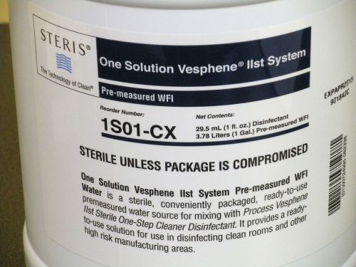 STERIS ONE SOLUTION VESPHENE IIst SYSTEM PRE-MEASURED WFI (1 GAL) CAT # 1S01-CX