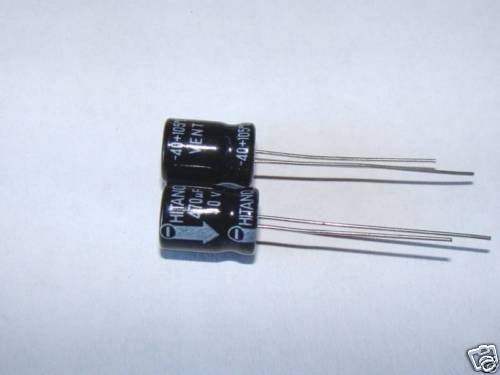 3 pcs, 470uF 10V,  Electrolytic capacitors, 105c,
