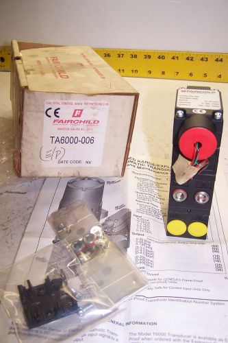NEW FAIRCHILD TA6000-006 TRANSDUCER ELECTRO PNEUMATIC TRANSDUCER