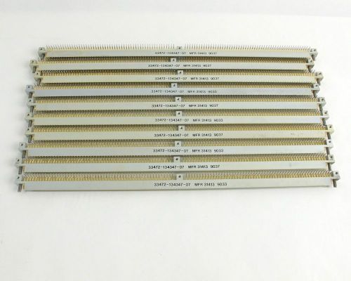 (10) Amphenol 33472-134347-07 Electronic Connector Gold Blade Pin Contacts 12&#034;