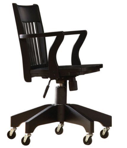 NEW Homelegance 8891BKS Hydraulic Swivel Office Chair with Casters  Black