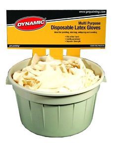 Dynamic Paint AF002810 Multi-Purpose Disposable Vinyl Gloves  Size Medium  Box o