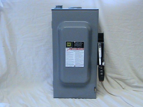 1 USED SQUARE D SAFETY SWITCH H362RB 60 AMP 600V