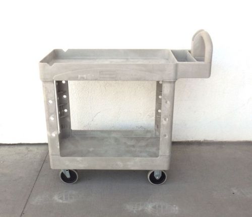 Rubbermaid utility cart 4500-88 bei, 2 shelf w/ lipped shelf, 500 capacity for sale