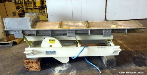 Used- cardwell vibe-o-vey vibratory conveyor, model vg-1659. 304 stainless steel for sale