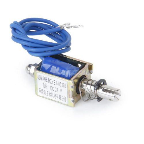 Dc 24v 0.2n push-pull type open frame solenoid electromagnet for vending machine for sale