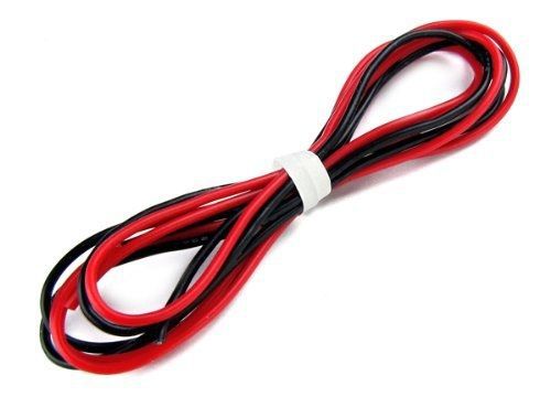Silicone wire - fine strand - 20 gauge - 3 ft. red, 3 ft. black for sale