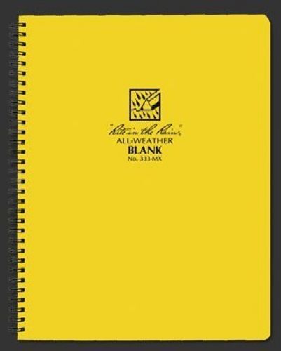 Rite in the rain rite in the rain 8.5&#034;x11&#034; side spiral blank notebook 333-mx for sale