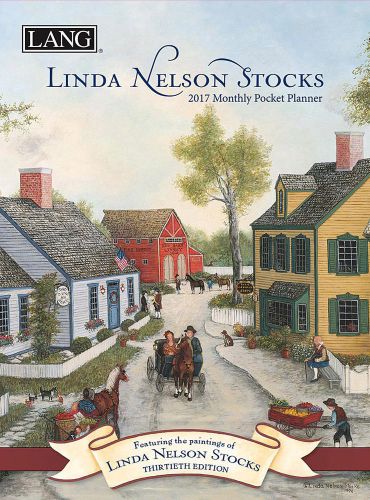 2017 Lang Linda Nelson Stocks Monthly Pocket Planner, 13 Month, 4.5 x 6.5 inches