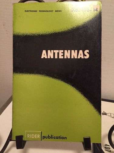 Rider Publication ANTENNAS PB 1957 Fundamentals Of Concept Antennas