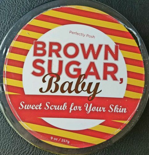 Perfectly Posh BROWN SUGAR, BABY Body Sugar Scrub NEW 9oz