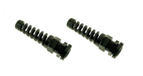 2 pack cable gland w/strain relief  .20&#034;-.40&#034; (5-10mm) grip range 3002021 for sale