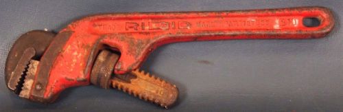 Ridgid 10&#034; Offset Pipe Wrench E10 - Elyria, Ohio USA - Ridge Tool Co PAT 1727623