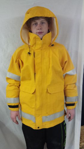 Nasco Raingear Breathable Arc/Flame Resistant Yellow Men&#039;s Size X Large