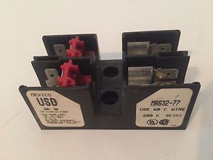 NEW CONNECTRON MR632-77 MR63277 FUSE BLOCK 30A 30 AMP 2 POLE 600V