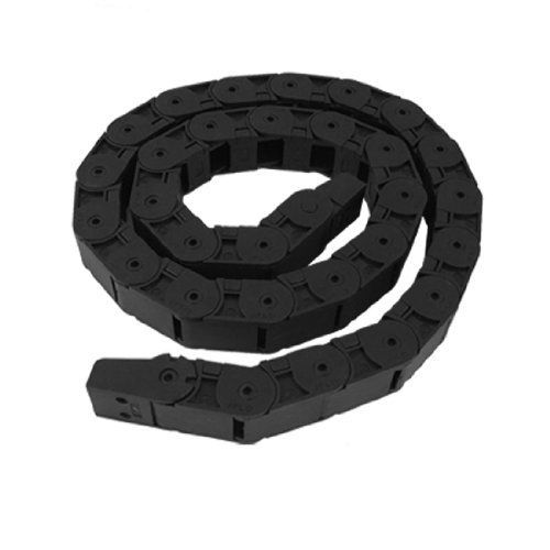 Amico uxcell Black Plastic Towline Cable Carrier Drag Chain 18x18mm