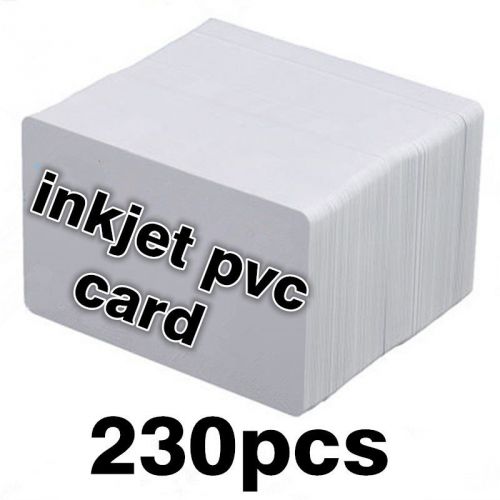 230pcs/box Inkjet PVC Cards - Printable for Epson Canon Blank White Plastic