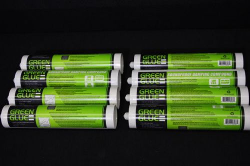 Lot of 8 NEW 28oz Tubes of GREEN GLUE Soundproof Dampening Compound