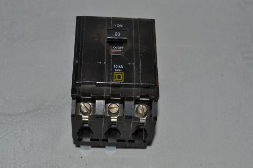 Qo 360 bolt on circuit breaker square d 3 pole 60a 240v for sale
