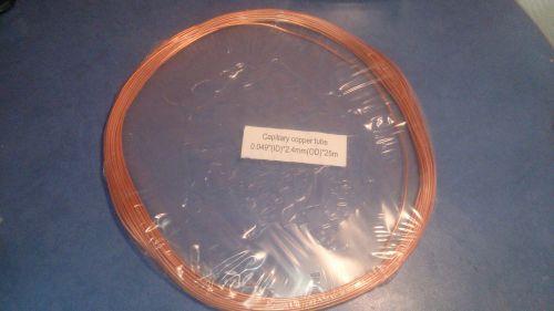 Capillary copper tube 0.049(ID)*2.4mm(OD)*25m