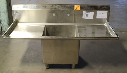 Blue air  stainless steel commercial sink 1-bay bse1-18-14/2d  nnb for sale