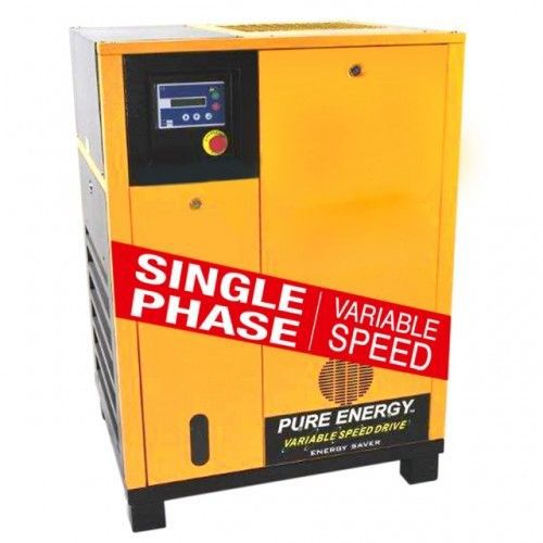 15 HP Single Phase VSD Rotary Screw Air Compressor
