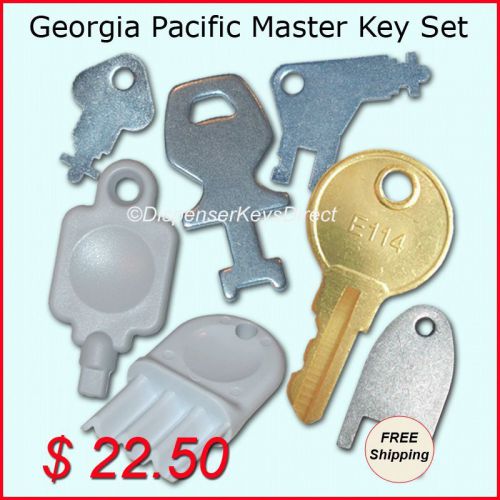 Georgia pacific  master key set for paper towel, toilet tissue &amp; soap dispensers for sale