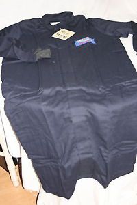 Stanco Temp Test Electrical Arc Protection Flame Resistant Long Coat Medium Navy