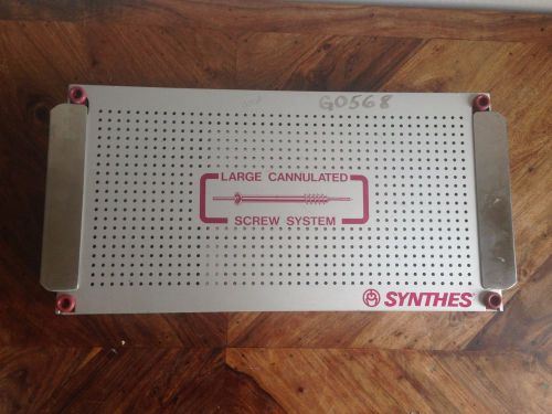 Synthes large cannulated screw system complete box with drivers, screws, drills